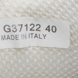 Pre Owned Chanel Black/Grey Nylon and Suede CC Logo Lace Up Sneakers Size 40