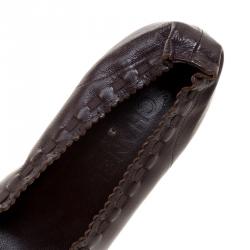 Pre Owned حذاء كعب عالي شانيل جلد بني/أسود مقاس 38