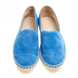 مملوكة مسبقًا حذاء إ سبادريل شانيل CC سويدي أزرق مقاس 38