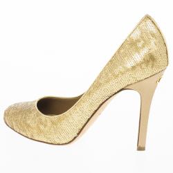 مملوكة مسبقًا Chanel Gold Sequins Pumps Size 40