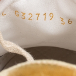 Pre Owned حذاء رياضي شانيل نعل سميك متيرز دارت 2017 باريس كوزموبوليت كولكشن مطاط وقطيفة مقاس 36