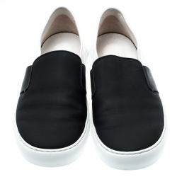 Pre Owned حذاء رياضي شانيل سليب أون جلد مونوكروم مقاس 42