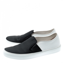 Pre Owned حذاء رياضي شانيل سليب أون جلد مونوكروم مقاس 42