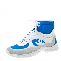 Chanel Sneakers aus Veloursleder - Blau - Größe 37 - 35231900