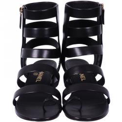 Chanel Pink Gladiator Sandals SZ 37 - ShopperBoard