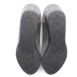 Pre Owned Chanel Cap Toe Wedge Pumps Size 37