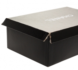 Pre Owned Chanel Black Quilted Leather CC Thong Sandals Size 40