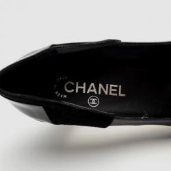 Pre Owned Chanel Black Leather Pumps Size 40