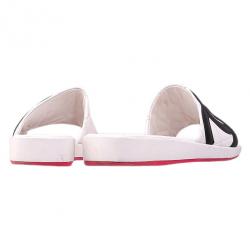 مملوكة مسبقًا Chanel White Leather CC Cambon Slides Size 38