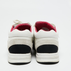 مملوكة مسبقًا Chanel Multicolor Suede And Leather CC Low Top Sneakers Size 39