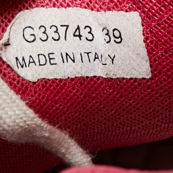 مملوكة مسبقًا Chanel Multicolor Suede And Leather CC Low Top Sneakers Size 39