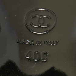 مملوكة مسبقًا Chanel Beige/Black Leather CC D'Orsay Ankle Strap Pumps Size 40