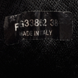 Pre Owned Chanel Black Leather and  PVC CC Lace Up Sneakers Size 38