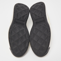 مملوكة مسبقًا Chanel Tricolor Leather, Suede and Fabric CC Low Top Sneakers Size 39