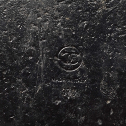 مملوكة مسبقًا Chanel Blue/Black Denim CC Dad Sandals Size 37