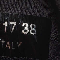 Pre Owned Chanel Black Fabric and Leather CC Low Top Sneakers Size 38