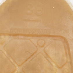 مملوكة مسبقًا Chanel White/Black Laser Cut Raffia and CC Canvas Espadrille Flats Size 38