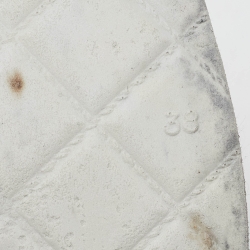 Pre Owned Chanel Black Leather and Lace Cut Out High Top Sneakers Size 37.5