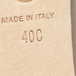 Pre Owned Chanel Grey/Black Leather Cap Toe Pumps Size 40