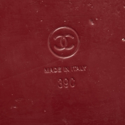 Pre Owned Chanel Purple Quilted Velvet CC Dad Sandals Size 39