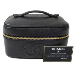 مملوكة مسبقًا Chanel Black Caviar Vanity Bag
