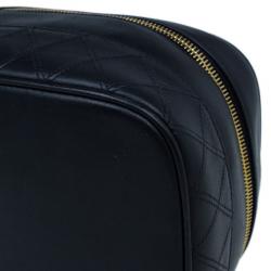 مملوكة مسبقًا Chanel Black Lambskin Leather Vanity Bag