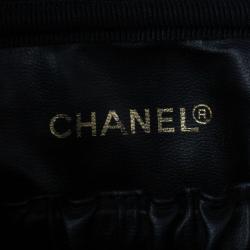 مملوكة مسبقًا Chanel Black Lambskin Leather Vanity Bag