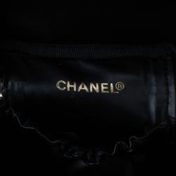 مملوكة مسبقًا حقيبة شد شانيل فانيتي جلد لامع أسود