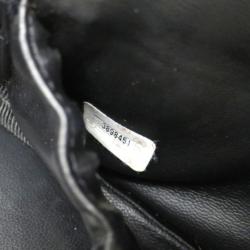 Pre Owned Chanel Black Patent East West Vanity Bag