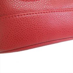 Pre Owned Chanel Red Caviar Vanity Bag