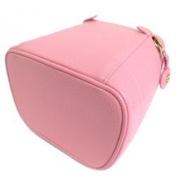 Pre Owned Chanel Pink Caviar Vanity Bag