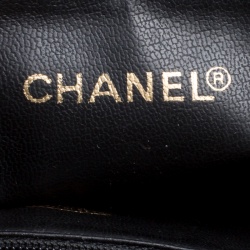 Pre Owned Chanel Black Caviar Leather Vintage CC Drawstring Backpack