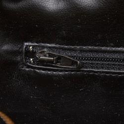 Chanel Black Quilted Leather Cosmetic Pouch