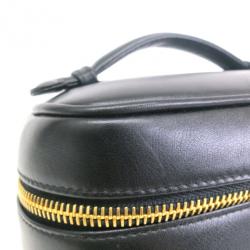 مملوكة مسبقًا Chanel Black Calf Leather Vanity Bag