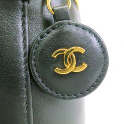 مملوكة مسبقًا Chanel Black Calf Leather Vanity Bag