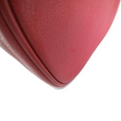 Pre Owned Chanel Red Caviar Cosmetic Vanity Bag