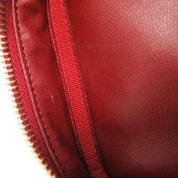 Pre Owned Chanel Red Caviar Cosmetic Vanity Bag