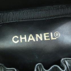 Pre Owned Chanel Black Caviar Cosmetic Vanity Bag