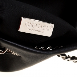 Pre Owned Chanel Black Quilted Leather Seoul Backpack