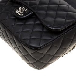 Pre Owned Chanel Black Quilted Leather Seoul Backpack