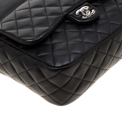 Pre Owned Chanel Black Quilted Leather Seoul Backpack
