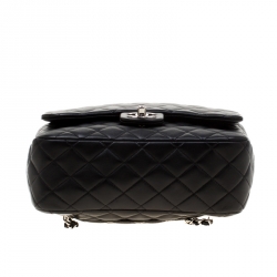 Pre Owned Chanel Black Quilted Leather Seoul Backpack
