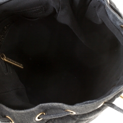 Pre Owned Chanel Blue Washed Denim Urban Spirit Backpack 