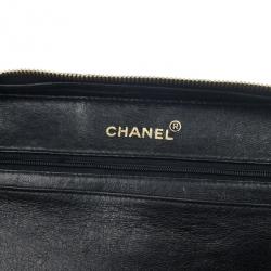 Pre Owned Chanel Vintage Black Patent 2way Lunch Box Crossbody Bag