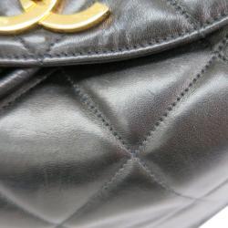 مملوكة مسبقًا Chanel Black Quilted Lambskin Backpack