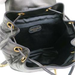 مملوكة مسبقًا Chanel Black Quilted Lambskin Backpack