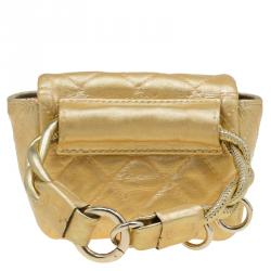 مملوكة مسبقًا Chanel Gold Quilted Leather Reissue 2.55 Limited Edition Ankle Bag