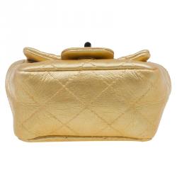 مملوكة مسبقًا Chanel Gold Quilted Leather Reissue 2.55 Limited Edition Ankle Bag