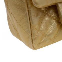 مملوكة مسبقًا Chanel Gold Quilted Leather Reissue 2.55 Limited Edition Ankle Bag