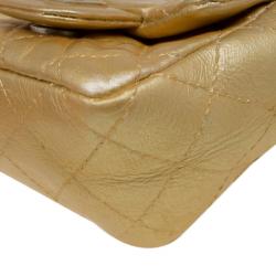 مملوكة مسبقًا Chanel Gold Quilted Leather Reissue 2.55 Limited Edition Ankle Bag